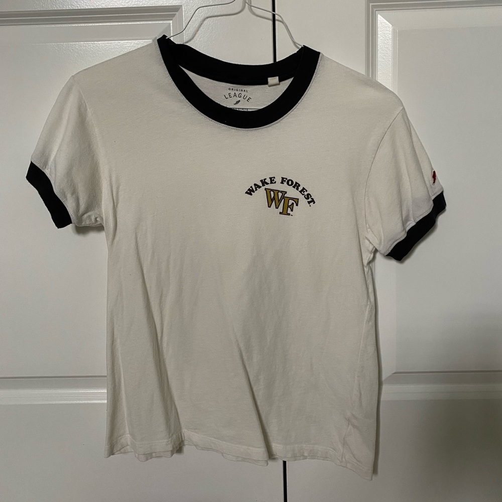 League White Wake Forest Baseball Tee